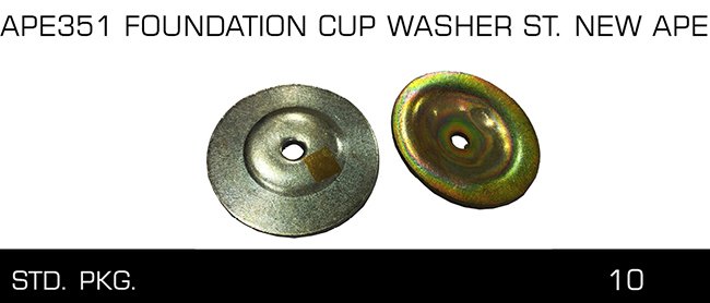 APE351 FOUNDATION CUP WASHER ST NEW APE APE351 FOUNDATION CUP WASHER ST NEW APE